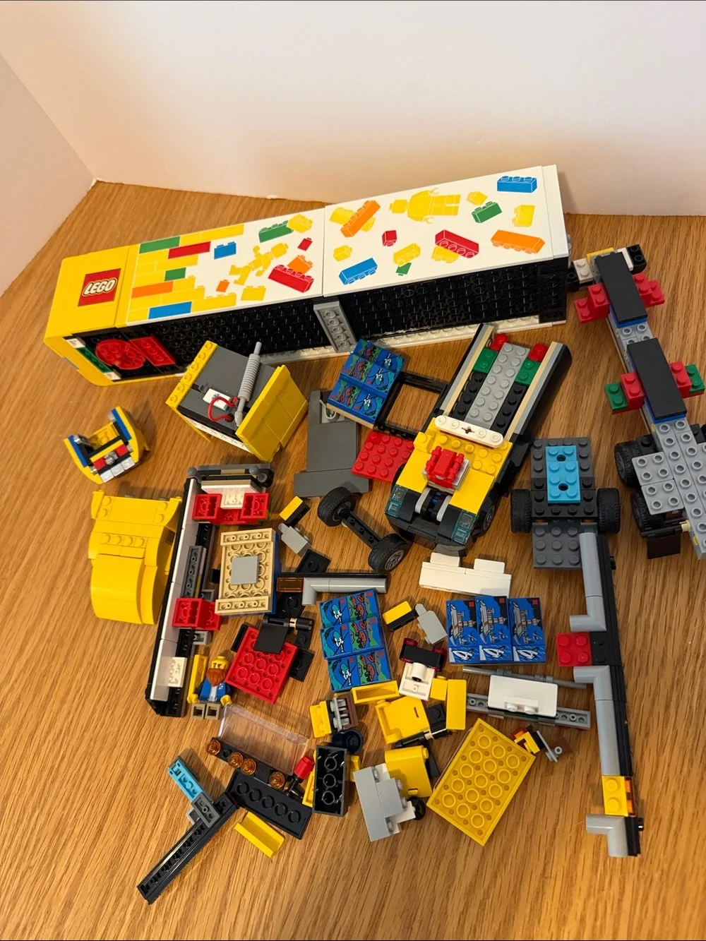 Lego City Yellow Delivery Truck Pieces